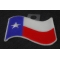 Texas Waving Flag White Border Patch diagonal view